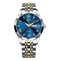 Mens Dual-calendar Waterproof Luminous Quartz Watch